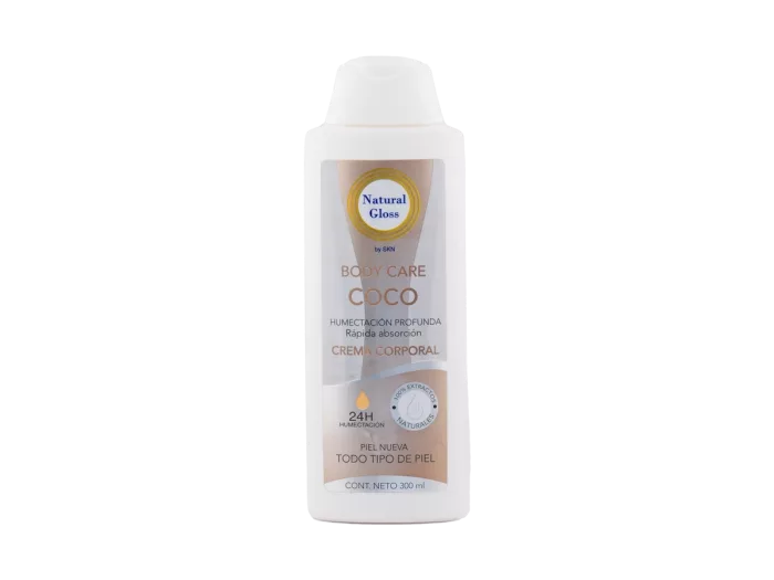 Crema Humectante Natural Gloss Coco 300ml